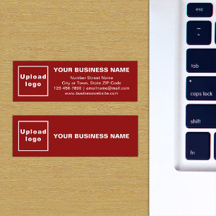 Business Brand on Mini Size Red Card