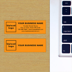 Business Brand on Orange Mini Card