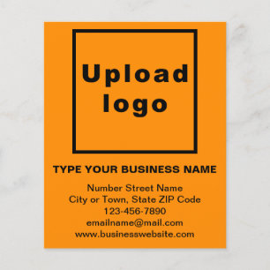 Business Brand on Orange Paper Sheet