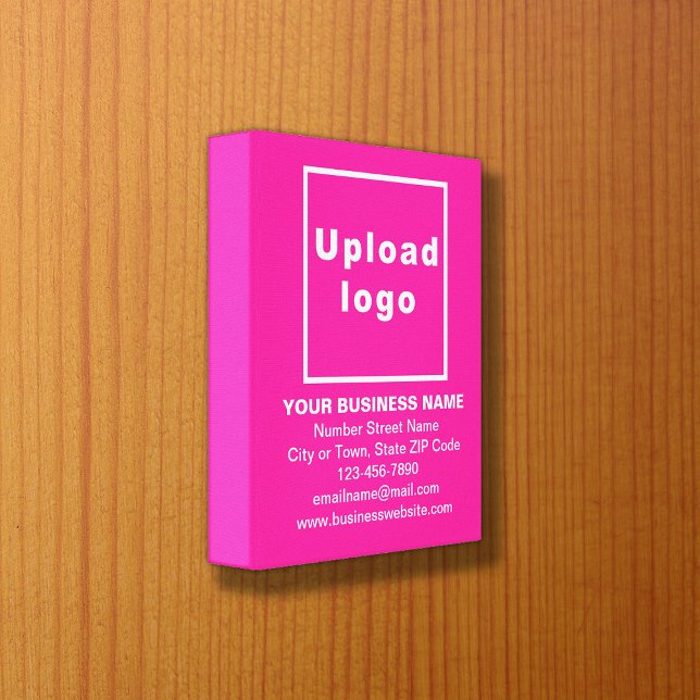 Business Brand on Pink Canvas Print (Creator Uploaded)