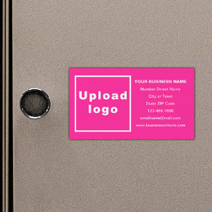 Business Brand on Pink Magnetic Card
