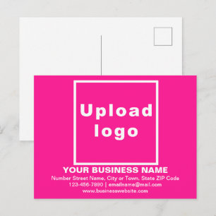 Business Brand on Pink Postcard