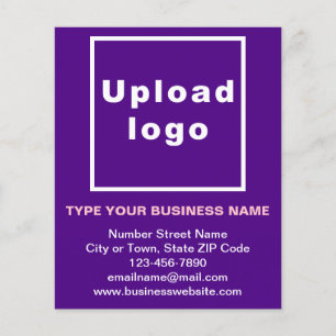 Business Brand on Purple Paper Sheet