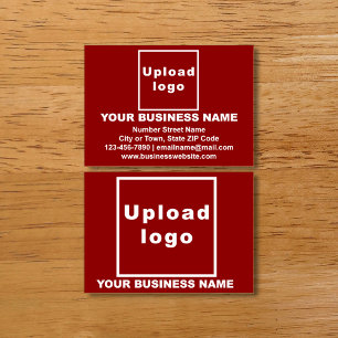 Business Brand on Red Calling Card