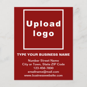 Business Brand on Red Paper Sheet