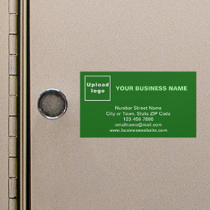 Business Brand on Small Magnetic Green Card