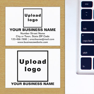 Business Brand on Small White Rectangle Card