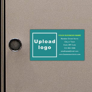 Business Brand on Teal Green Magnetic Card