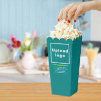 Business Brand on Teal Green Popcorn Box