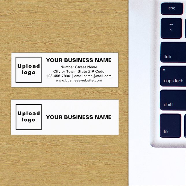 Business Brand on White Mini Card (The front and back of the white mini business card with your brand)