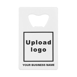 Business Brand on White Rectangle Bottle Opener