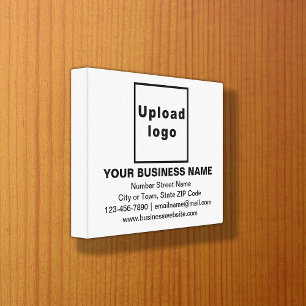 Business Brand on White Rectangle Canvas Print