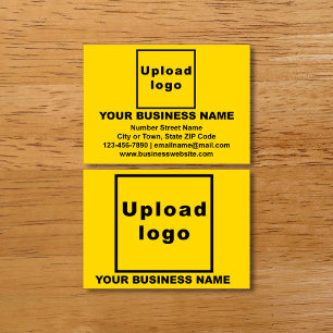 Business Brand on Yellow Calling Card