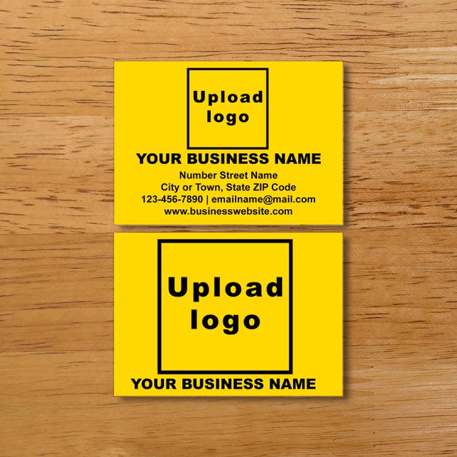 Business Brand on Yellow Calling Card (Creator Uploaded)