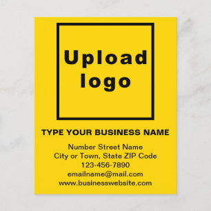 Business Brand on Yellow Paper Sheet