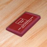 Business Brand Red Trifold Nylon Wallet<br><div class="desc">Trifold nylon wallet that you can customise to put your business name. You can give it as giveaway item to your loyal customers. A gift item with your business name to build brand name awareness. An accessory that you can include in your marketing materials to advertise your business or give...</div>