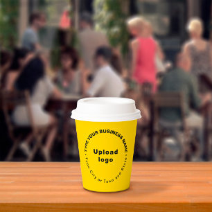 Business Brand Yellow Paper Cup