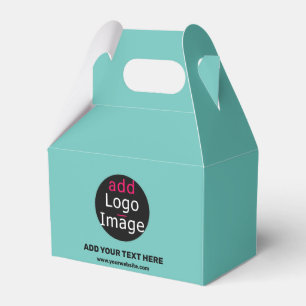Business Branding Customisable Fresh Mint Green Favour Box