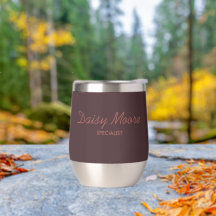 Business brown simple custom name