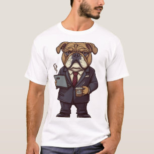 Business Bulldog � Funny Office Dog T-Shirt