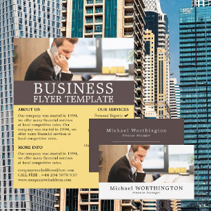 Business Call, Business & Finance Advertising Flyer