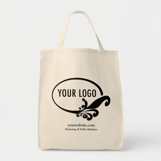 Business Canvas Tote Bag Company Logo Custom Print Zazzle co nz