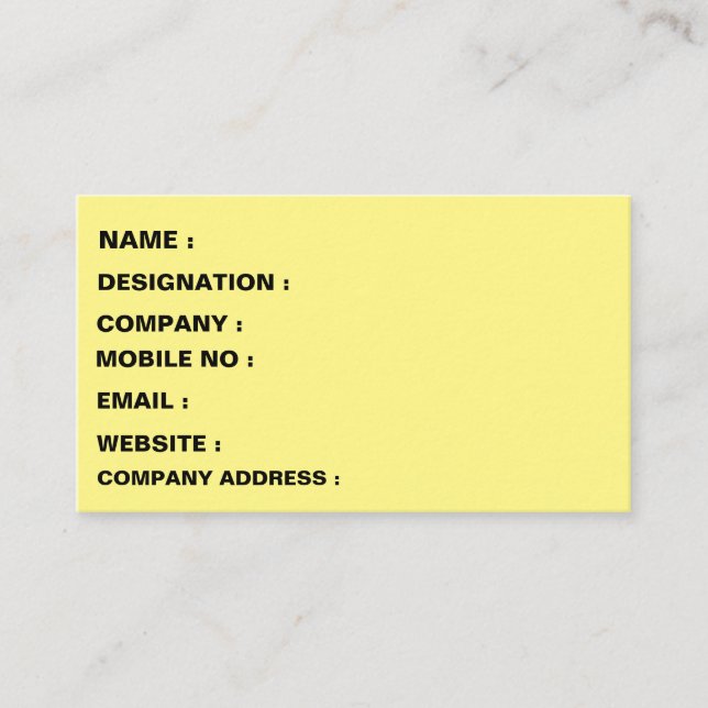 Business Card (Front)