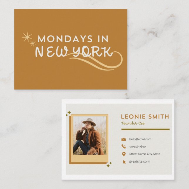 Business card  (Front/Back)