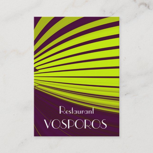 business card (Front)