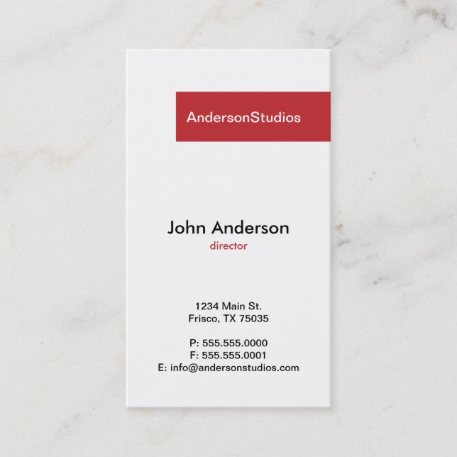 Business Card (Front)