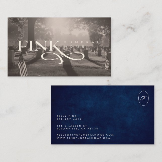 Business Card 1 | Fink Funeral Home (Front/Back)