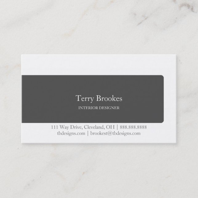 Business Card | About |blk (Front)