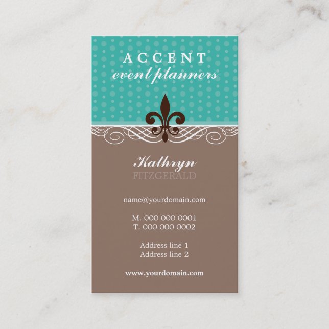 BUSINESS CARD :: accent 2 (Front)