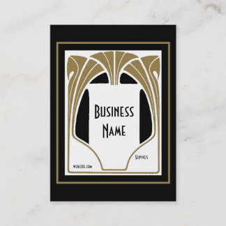 Business Card Art Nouveau Deco Elegant