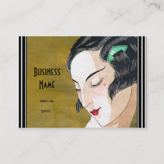 Business Card Art Nouveau Deco Fashion Elegant