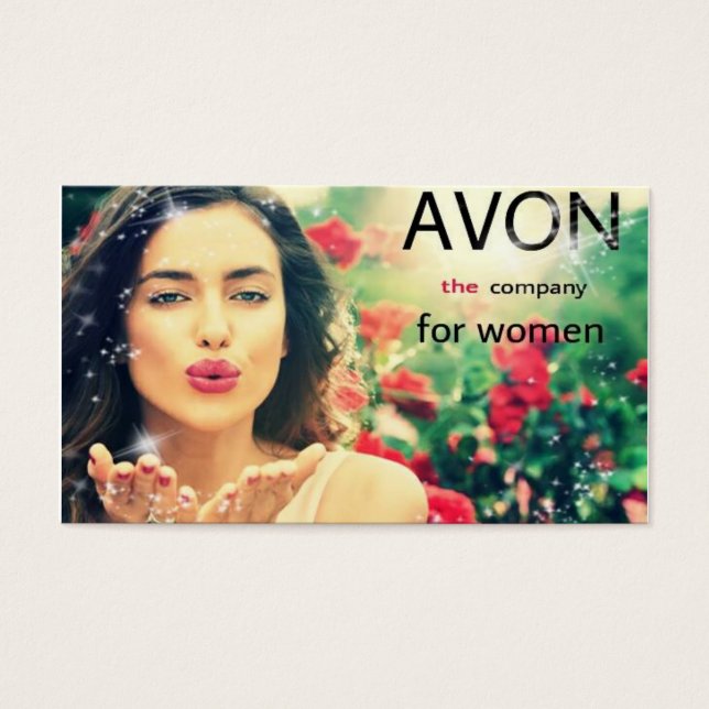 Business card, AVON. (Front)