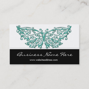 Business Card :: Beautiful Turquoise Butterfly