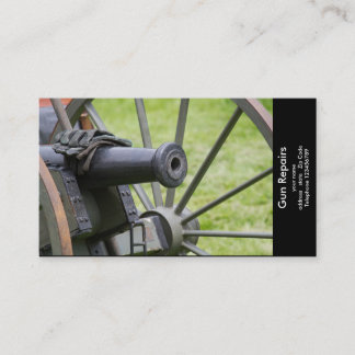 Business card blank for gun makers or gun repairer