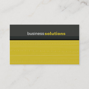 BUSINESS CARD bold modern linear mustard grey