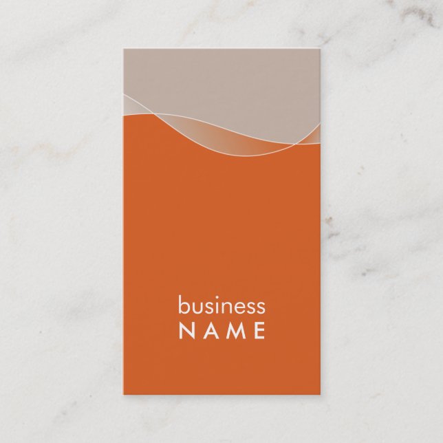 BUSINESS CARD bold modern swish (Front)