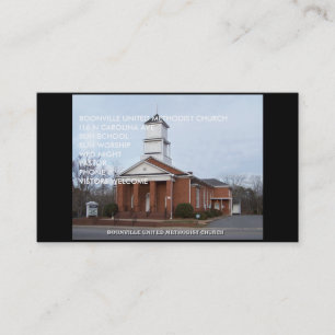 BUSINESS  CARD-BOONVILLE UNITED METHODIST CHU CARD