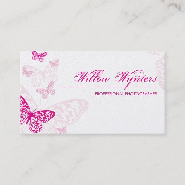 BUSINESS CARD :: butterflies 1 L (Front)