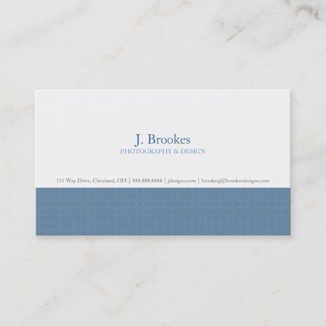 Business Card | By Design |blu (Front)