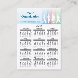 Business Card Calendar Elementary Education