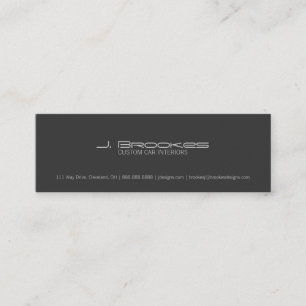 Business Card Car Type