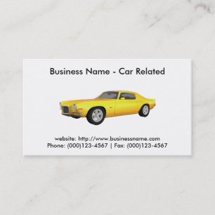 Business Card: Cars / Automotive Business Card