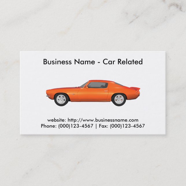 Business Card: Cars / Automotive Business Card (Front)