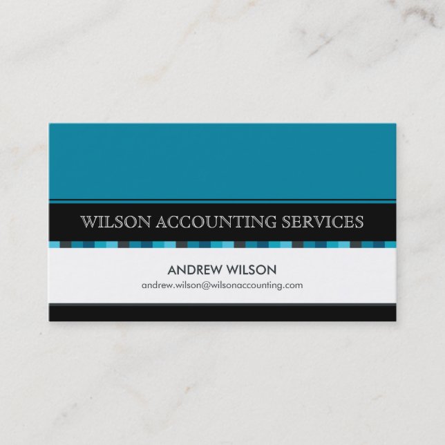 BUSINESS CARD :: chequered 1L (Front)