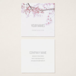 BUSINESS CARD : "CHERRY BLOSSOM" : NATURAL