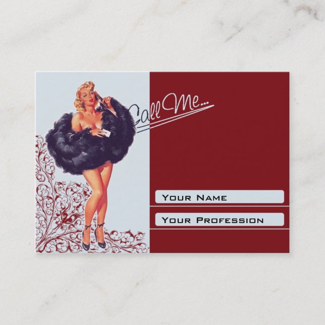 Business Card Chubby - PinUp (Front)